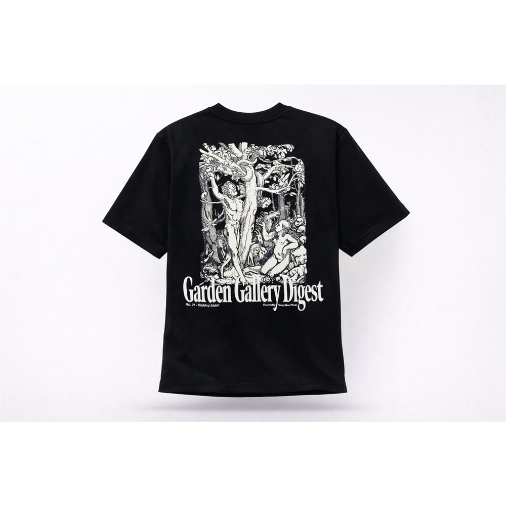 Pacsun Men's Coney Island Picnic Eco Garden Gallery Graphic T-Shirt Black Sz Med